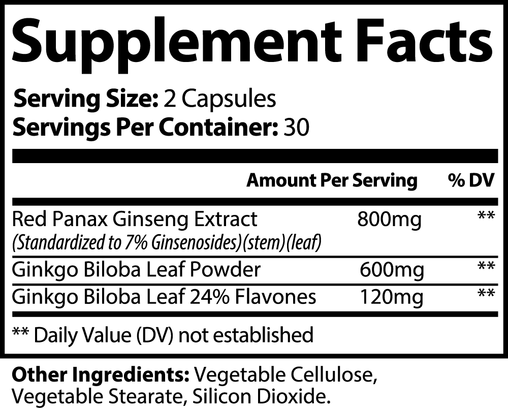 Ginkgo Biloba With Ginseng