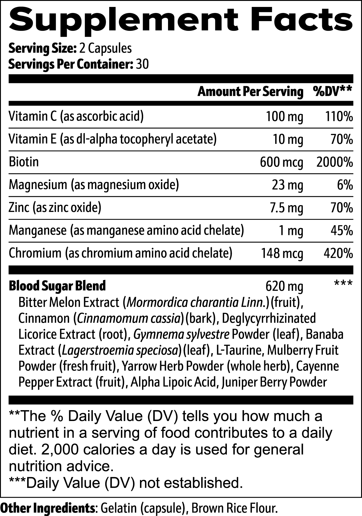 Metabolism & Blood Glucose Support