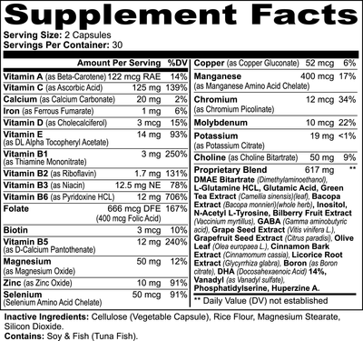 Nootropic Mental Focus Formula