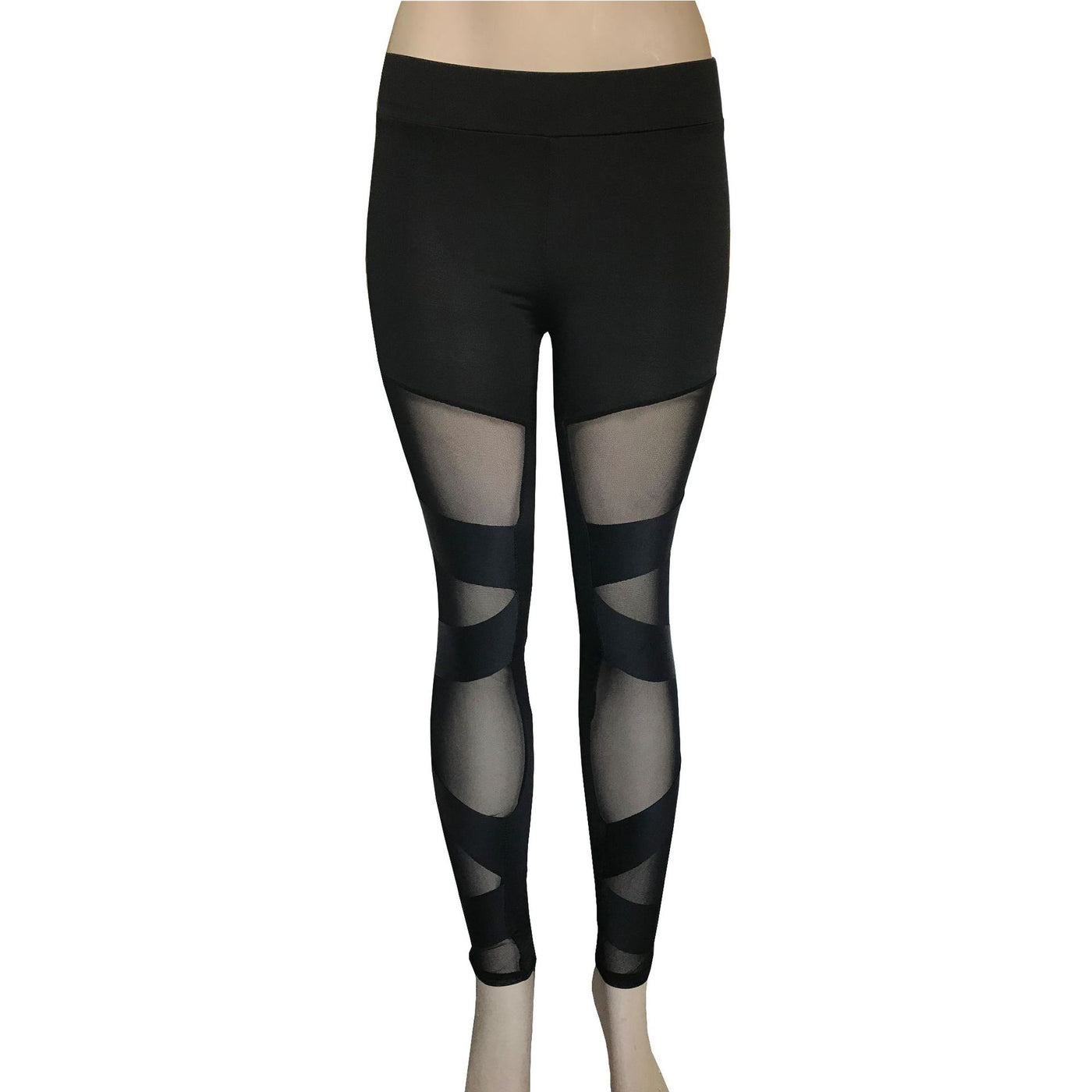 Women’s Black Cut Out Thigh Leggings