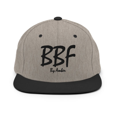 BBF Bold Black Embroidery Snapback Hat - Body Beauty Fit By Amber