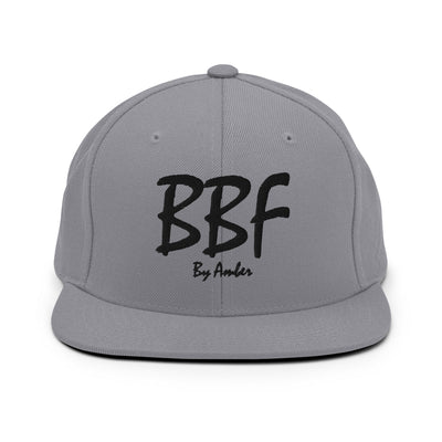 BBF Bold Black Embroidery Snapback Hat - Body Beauty Fit By Amber