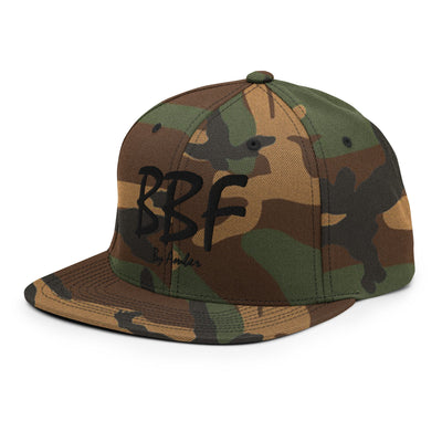 BBF Bold Black Embroidery Snapback Hat - Body Beauty Fit By Amber