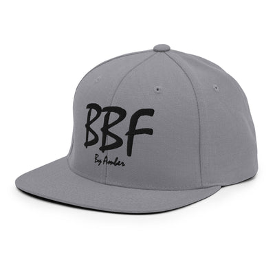 BBF Bold Black Embroidery Snapback Hat - Body Beauty Fit By Amber