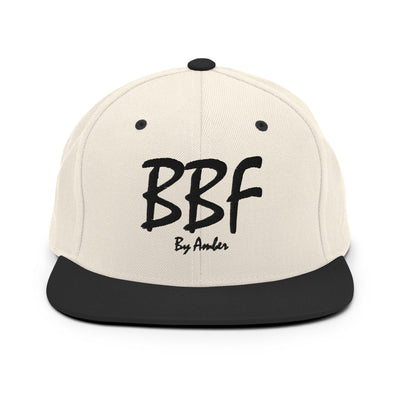 BBF Bold Black Embroidery Snapback Hat - Body Beauty Fit By Amber