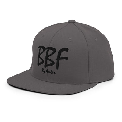 BBF Bold Black Embroidery Snapback Hat - Body Beauty Fit By Amber