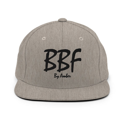 BBF Bold Black Embroidery Snapback Hat - Body Beauty Fit By Amber