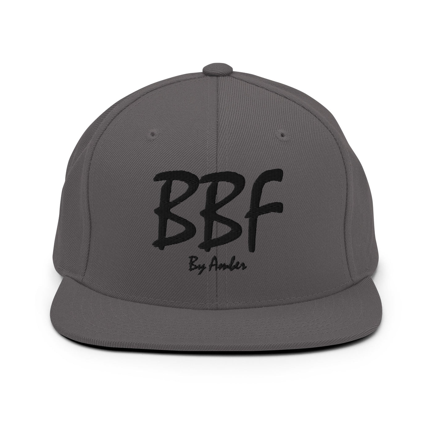 BBF Bold Black Embroidery Snapback Hat - Body Beauty Fit By Amber