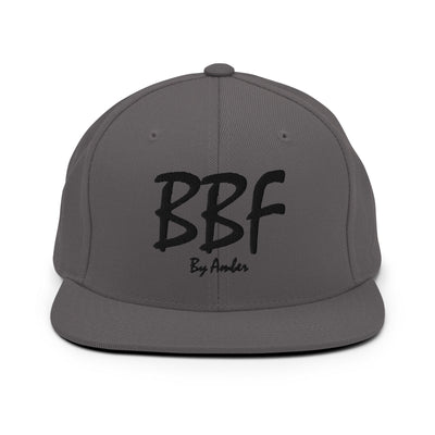 BBF Bold Black Embroidery Snapback Hat - Body Beauty Fit By Amber