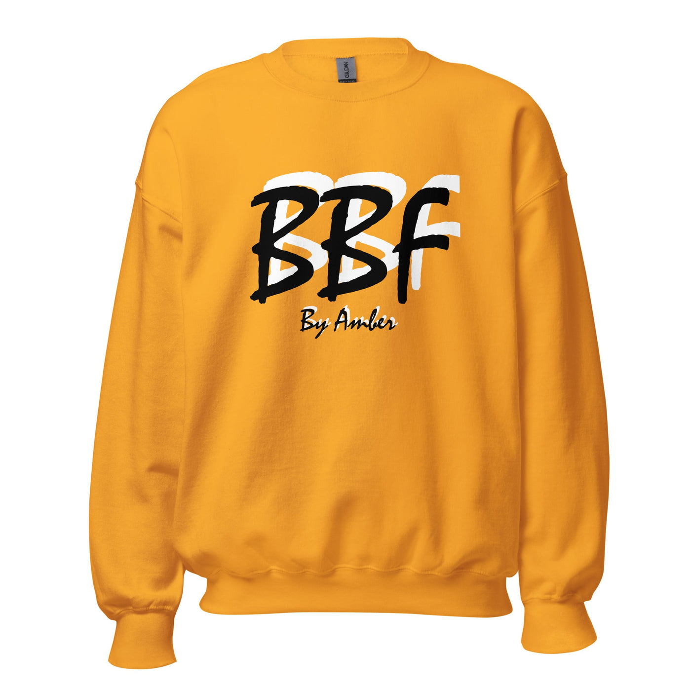 BBF Bold Black with White Shadow - Unisex Sweatshirt - Body Beauty Fit By Amber