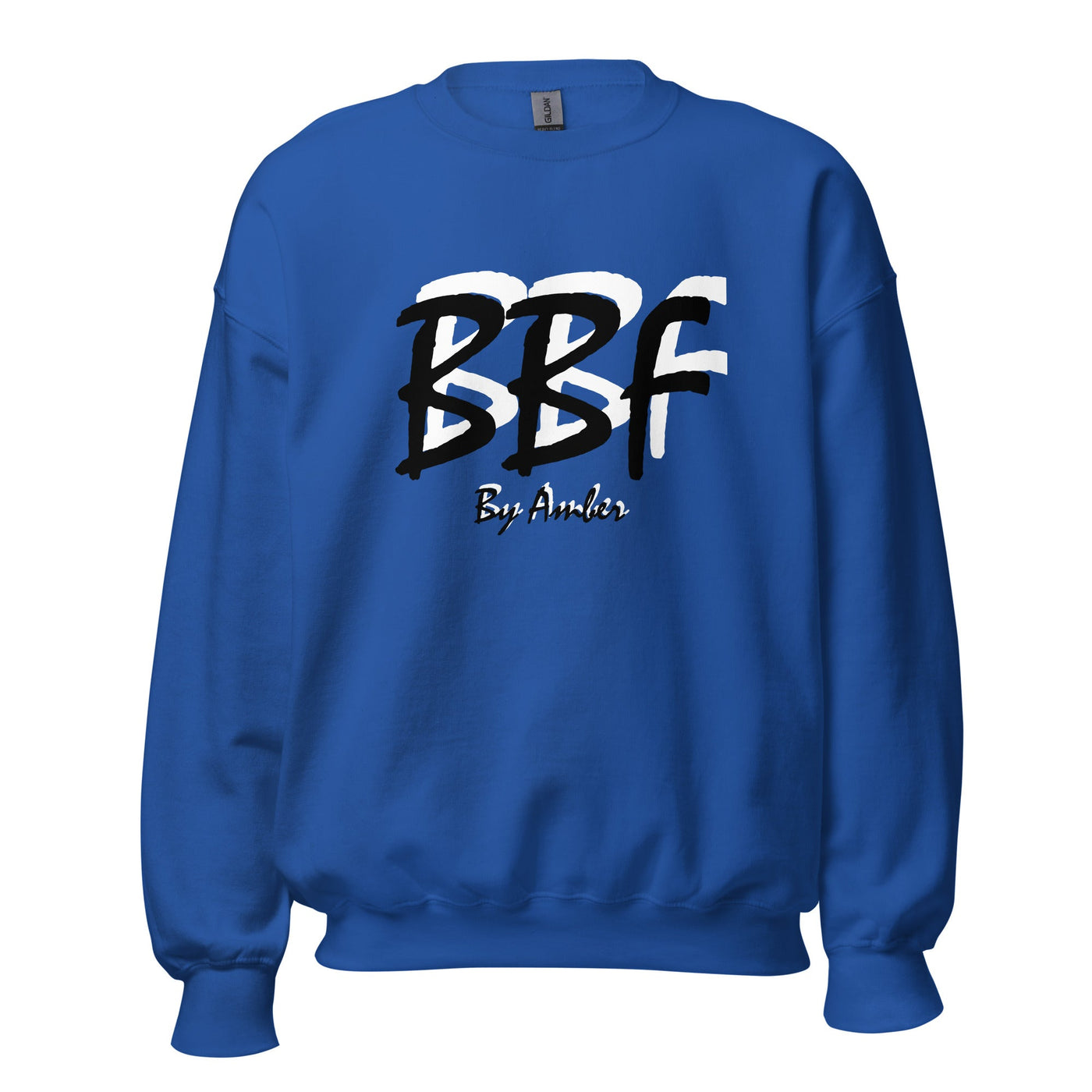 BBF Bold Black with White Shadow - Unisex Sweatshirt - Body Beauty Fit By Amber