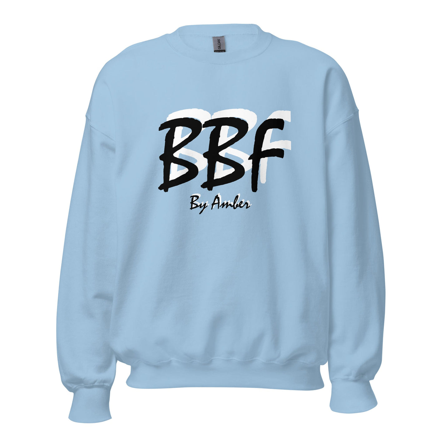 BBF Bold Black with White Shadow - Unisex Sweatshirt - Body Beauty Fit By Amber