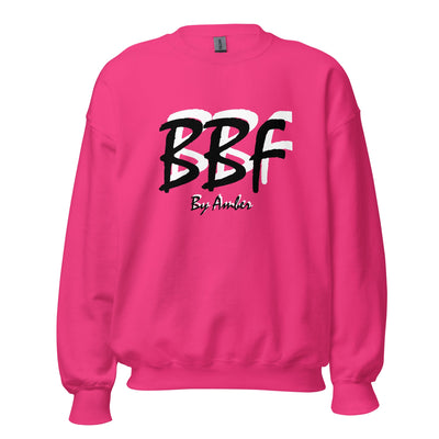 BBF Bold Black with White Shadow - Unisex Sweatshirt - Body Beauty Fit By Amber