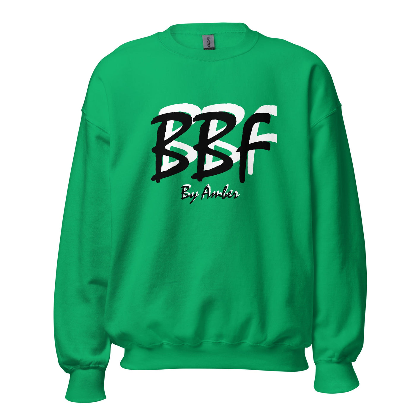 BBF Bold Black with White Shadow - Unisex Sweatshirt - Body Beauty Fit By Amber