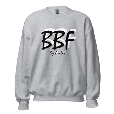 BBF Bold Black with White Shadow - Unisex Sweatshirt - Body Beauty Fit By Amber