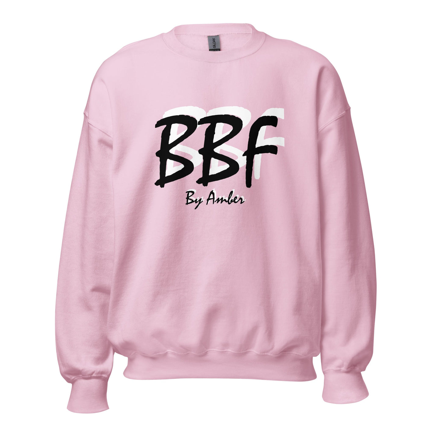 BBF Bold Black with White Shadow - Unisex Sweatshirt - Body Beauty Fit By Amber