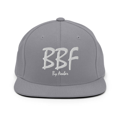 BBF Bold White Embroidery Snapback Hat - Body Beauty Fit By Amber