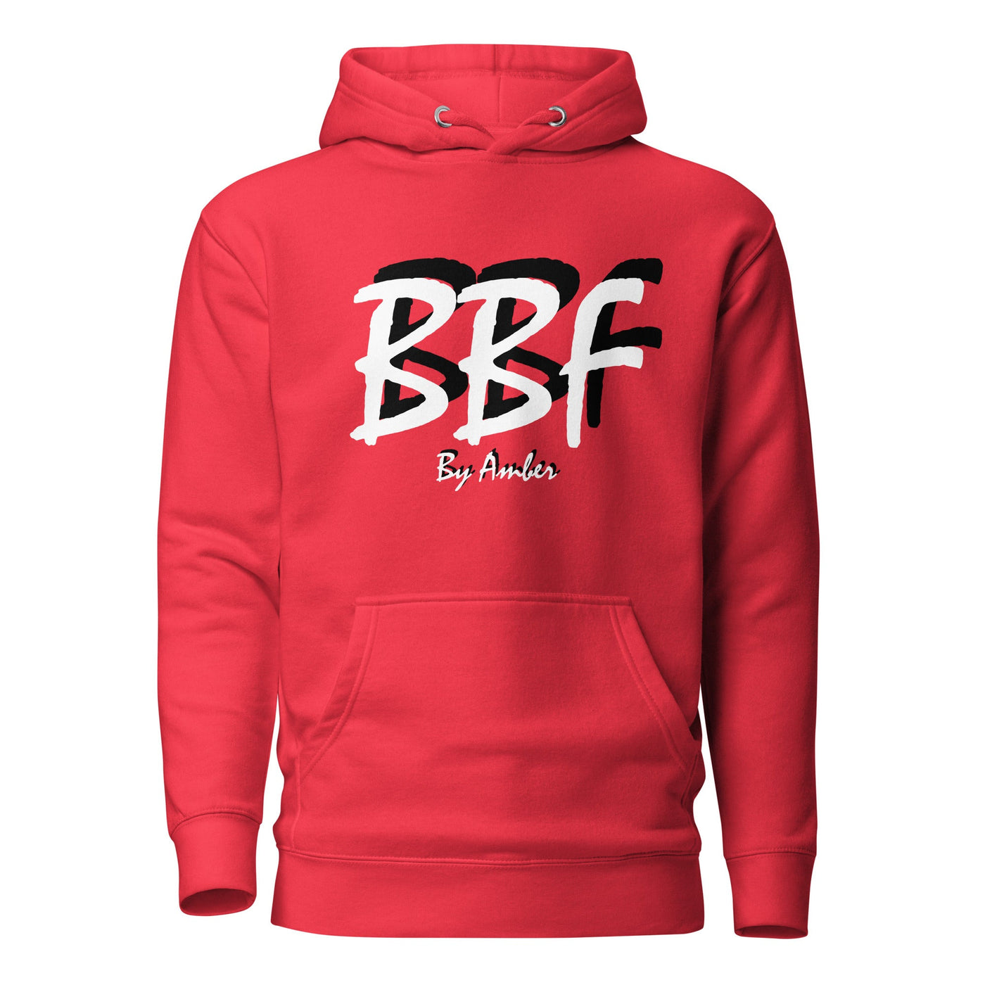 BBF Bold White Lettering - Unisex Hoodie - Body Beauty Fit By Amber