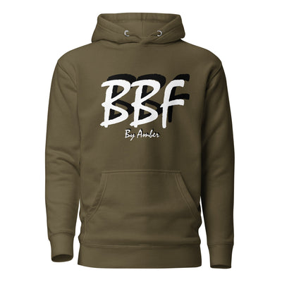 BBF Bold White Lettering - Unisex Hoodie - Body Beauty Fit By Amber