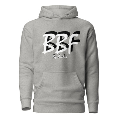 BBF Bold White Lettering - Unisex Hoodie - Body Beauty Fit By Amber