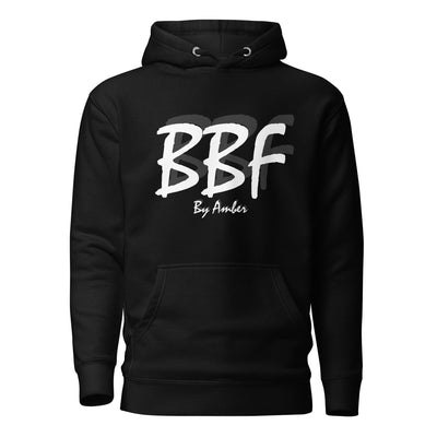 BBF Bold White Lettering - Unisex Hoodie - Body Beauty Fit By Amber