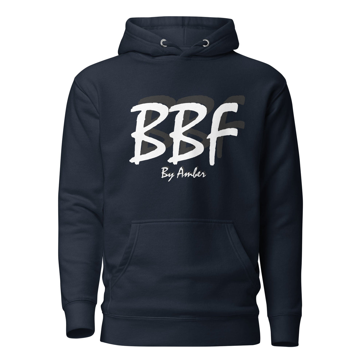 BBF Bold White Lettering - Unisex Hoodie - Body Beauty Fit By Amber