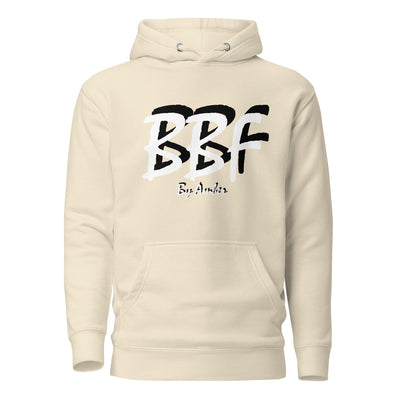 BBF Bold White Lettering - Unisex Hoodie - Body Beauty Fit By Amber