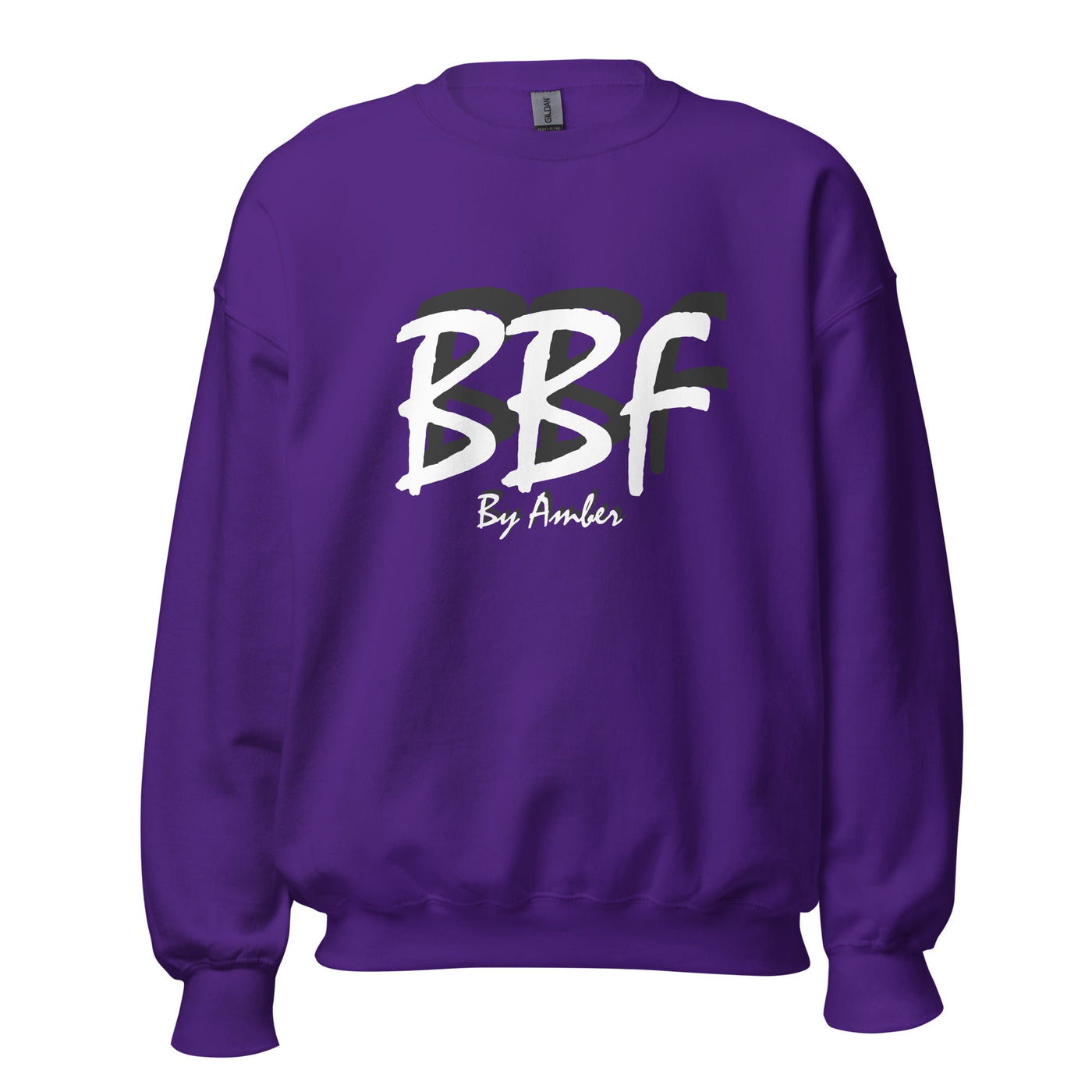 BBF Bold White with Black Shadow - Unisex Sweatshirt - Body Beauty Fit By Amber