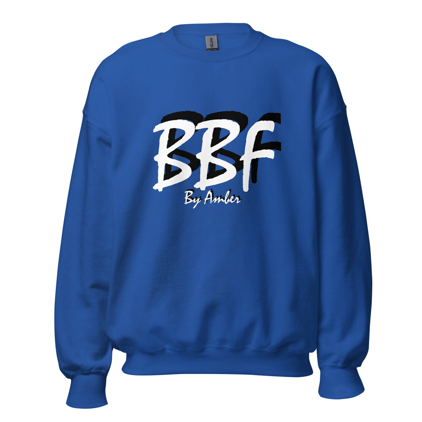 BBF Bold White with Black Shadow - Unisex Sweatshirt - Body Beauty Fit By Amber