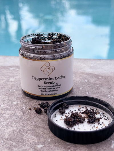 Peppermint Coffee Scrub 4oz. - Body Beauty Fit By Amber