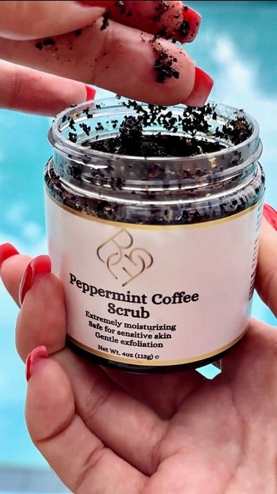 Peppermint Coffee Scrub 4oz. - Body Beauty Fit By Amber